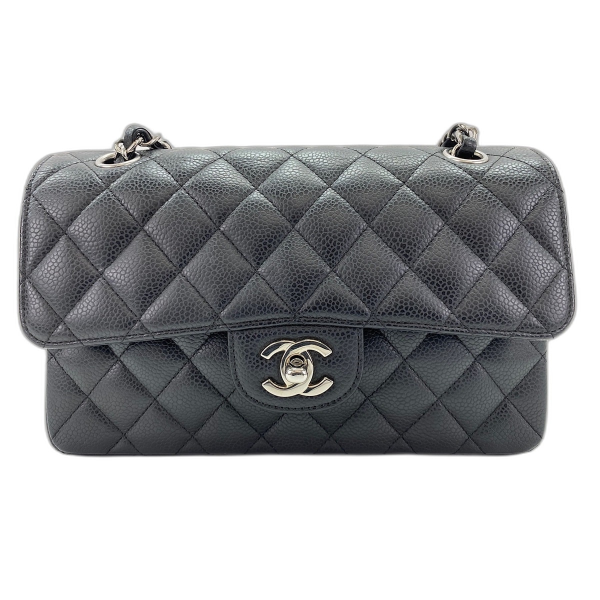 シャネル CHANEL キャビアスキン マトラッセ23 ダブルフラップ ショルダーバッグ【中古】