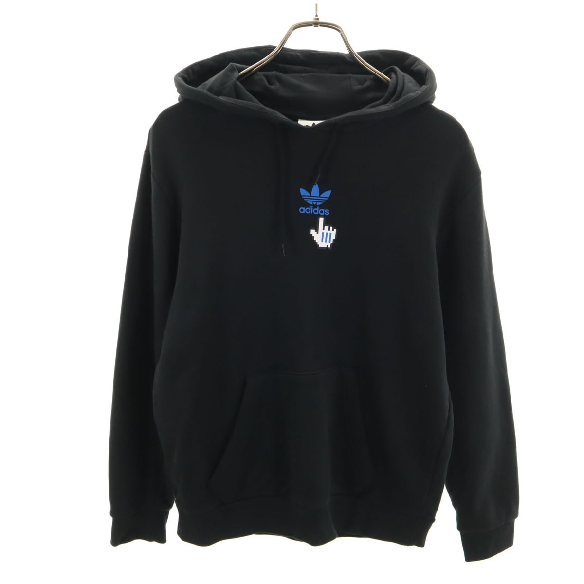 adidas Originals アディダスオリジナルス トレフォイルロゴ 長袖 東京キー シティ スウェットパーカー S ブラック TOKYO