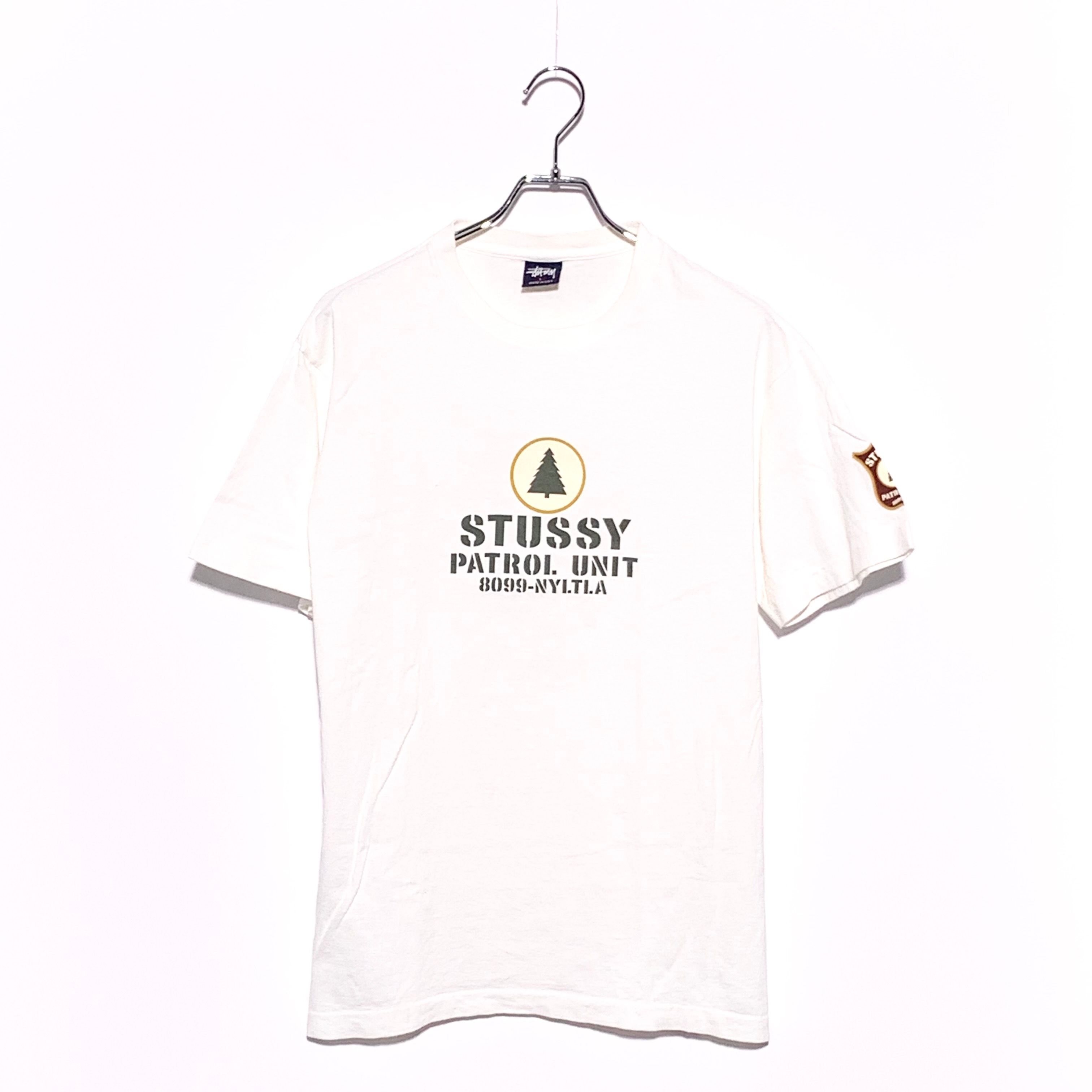 STUSSY 90S OLD PATROL UNIT T-Shirt White