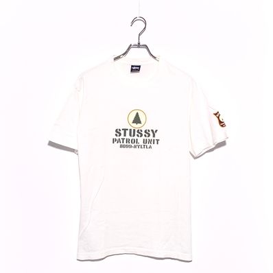 STUSSY 90S OLD PATROL UNIT T-Shirt White