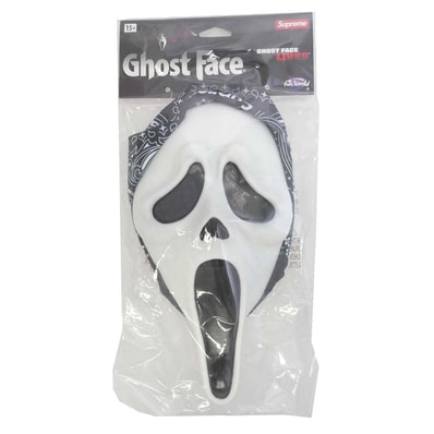 Supreme シュプリーム 26SS SUP-SS26-WEEK10-003 Ghostface Mask ゴーストフェイス マスク ホワイト系 ブラック系 約15cm x 28cm【新古品】【未使用】【中古】