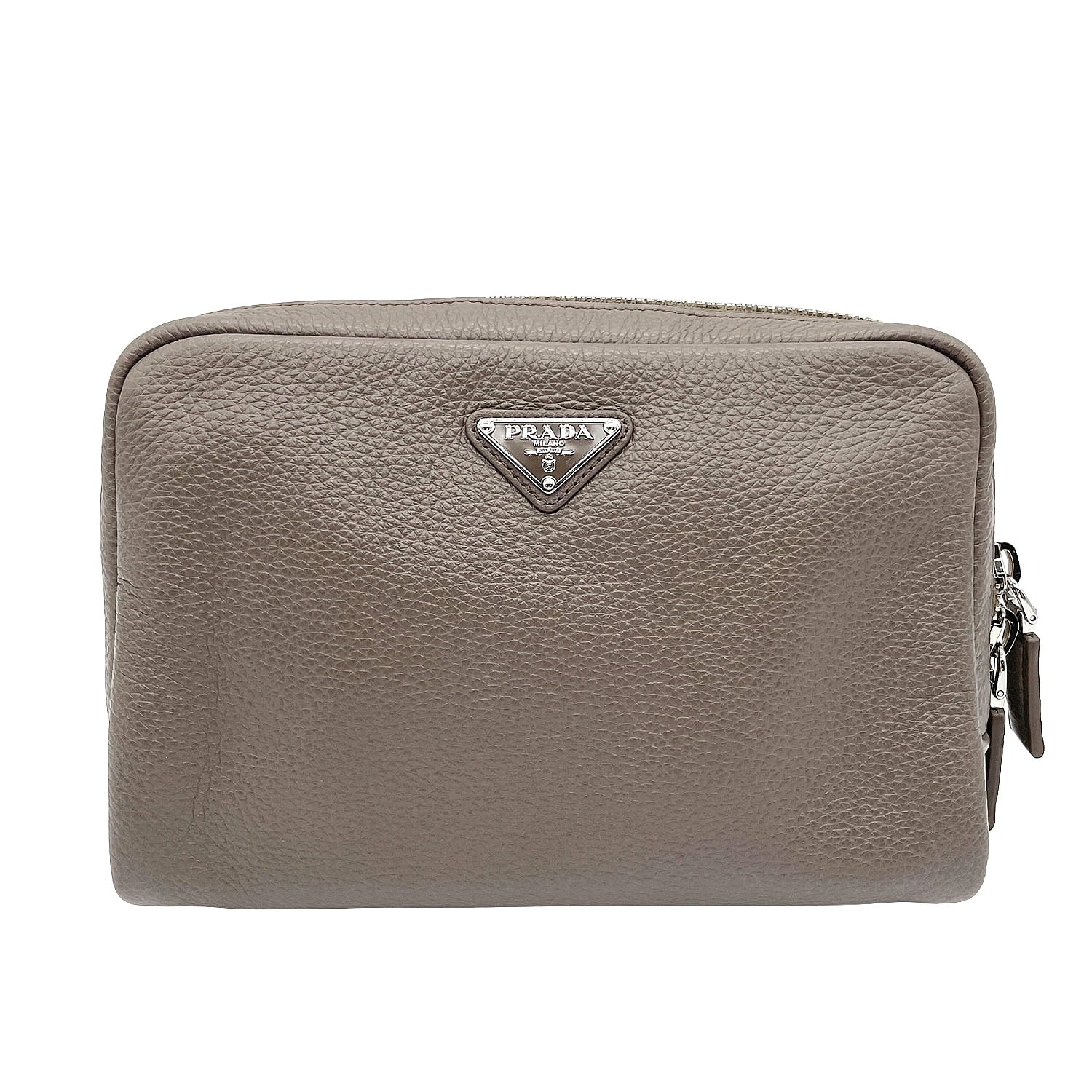 PRADA プラダ ヴィッテロダイノ ショルダーバッグ ボディバッグ レザー キャンバス ベージュ RFID メンズ 【中古】