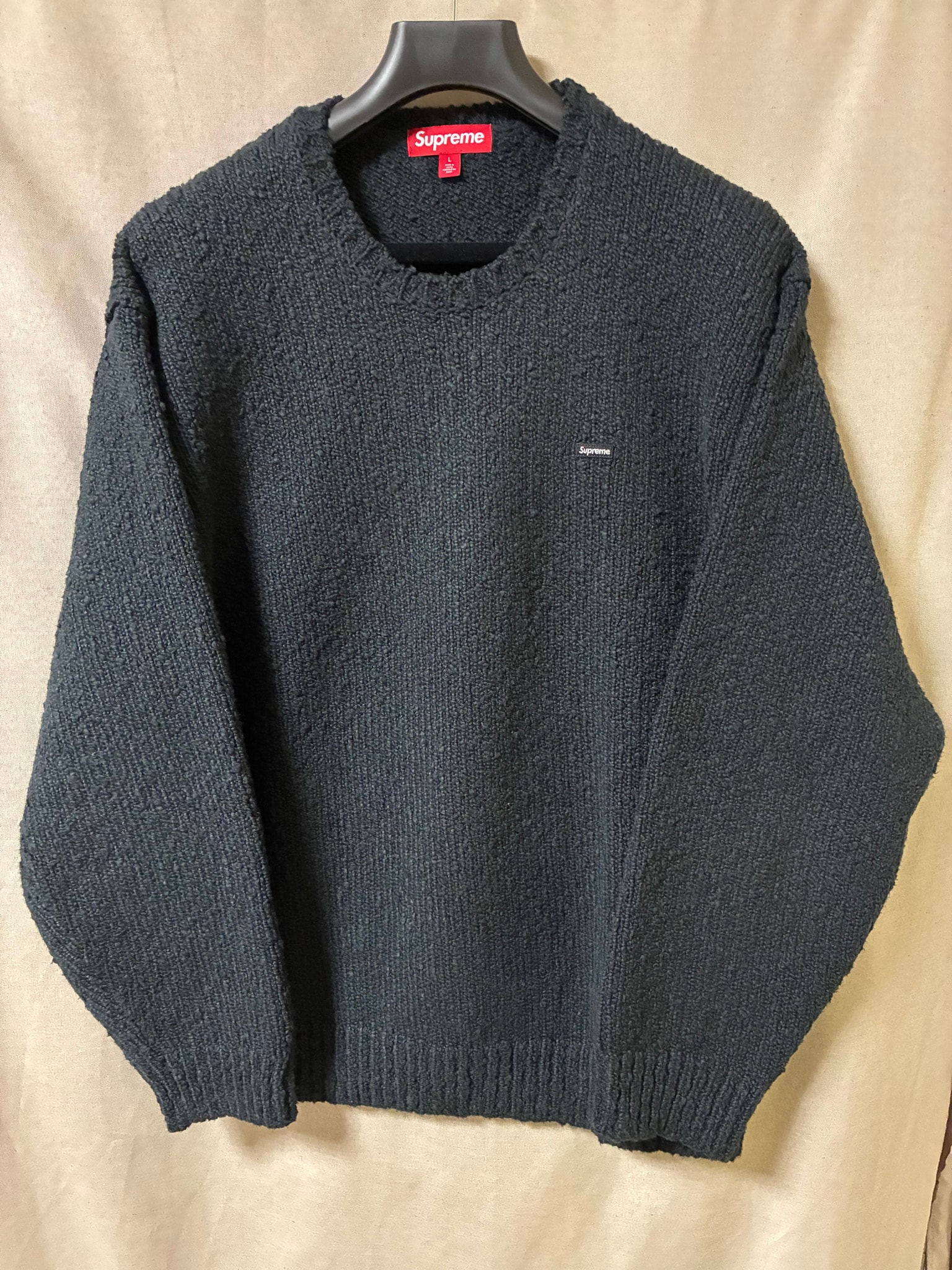 Supreme Bouclé Small Box Sweater "Black"