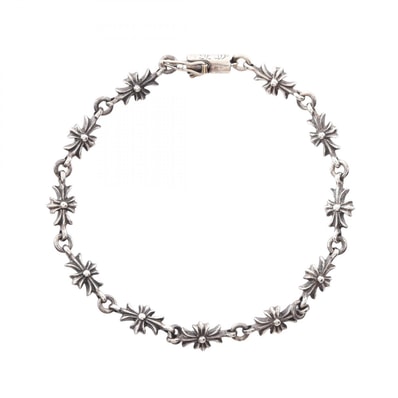 クロムハーツ CHROME HEARTS タイニーE CHプラス ブレスレット アクセサリー シルバー925 メンズ シルバー系 【中古】