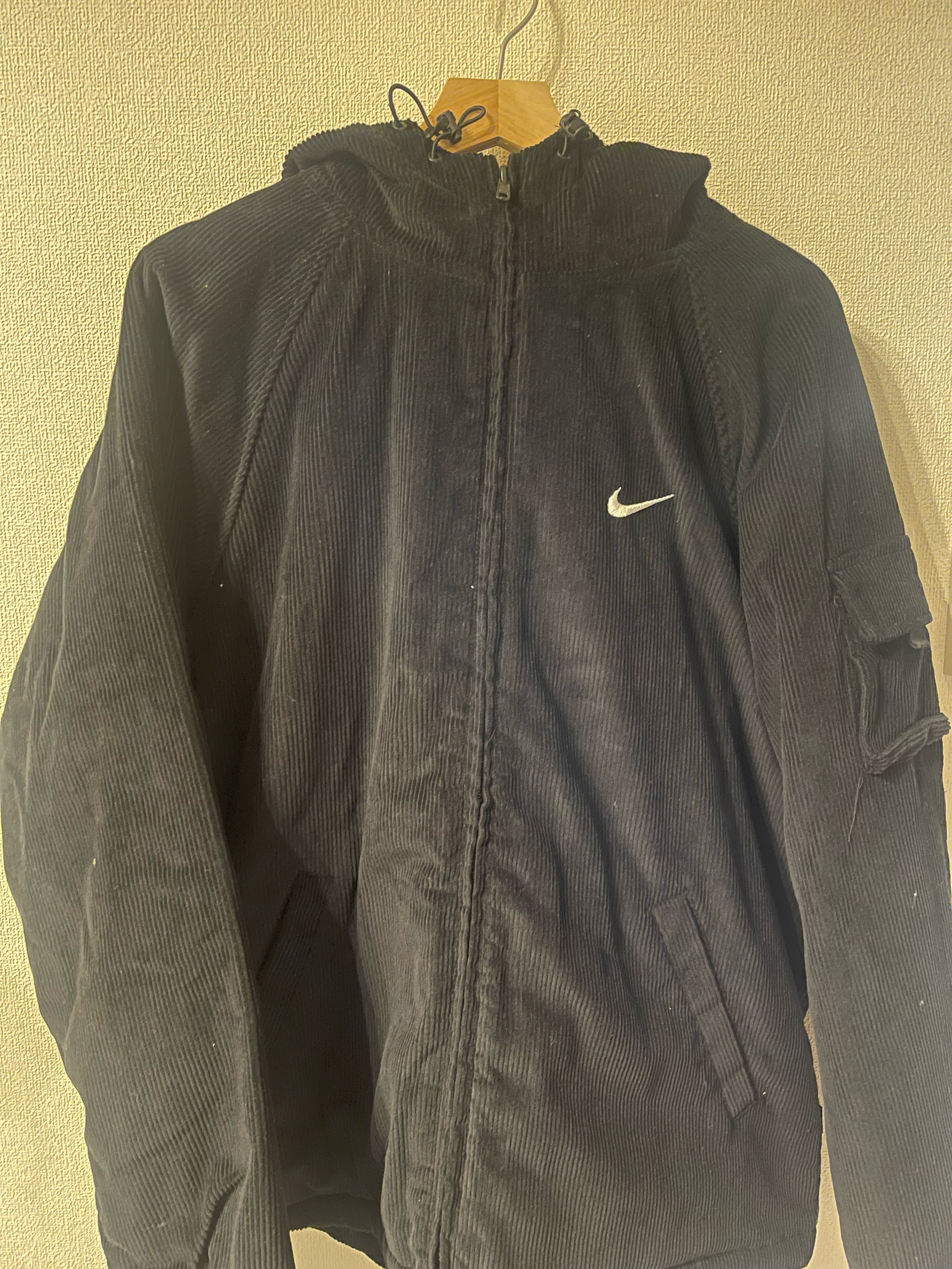 Supreme x Nike Arc Corduroy Hooded Jacket "Black"