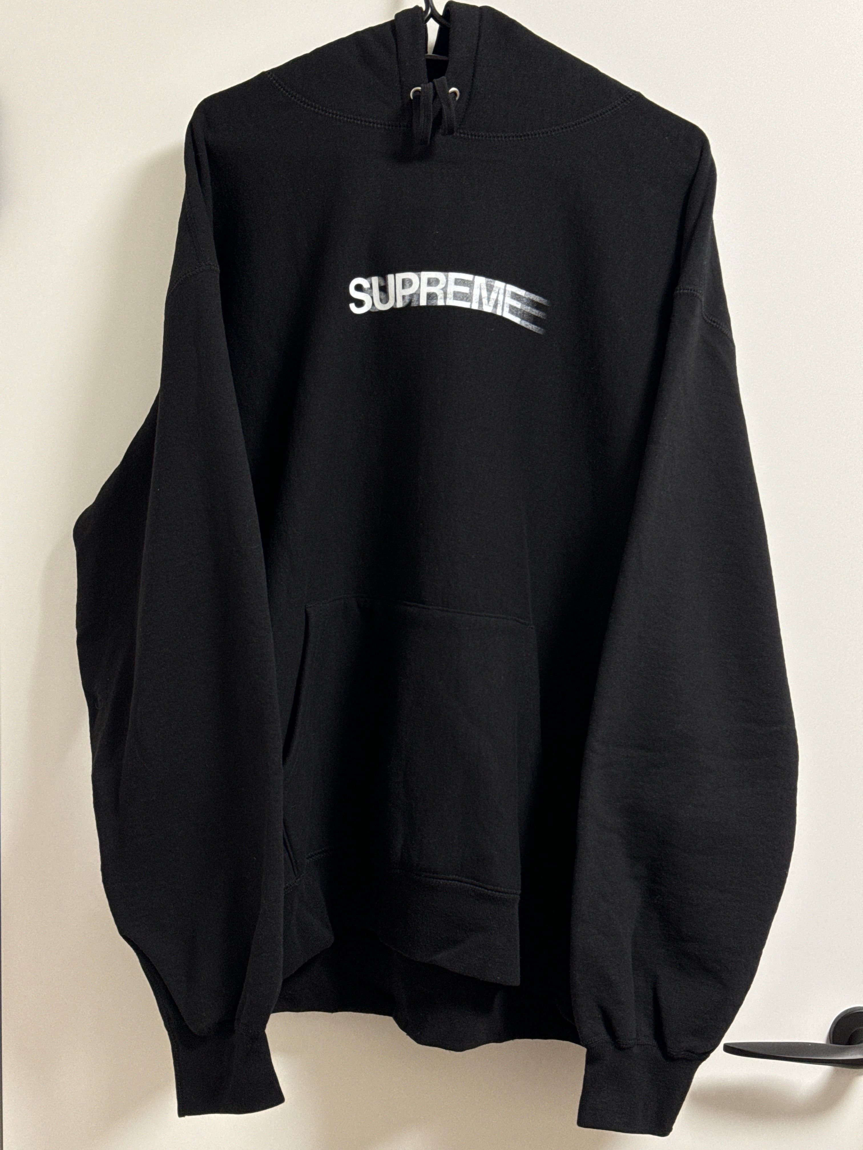 Supreme Motion Logo Hooded Sweatshirt "Black" (23SS)