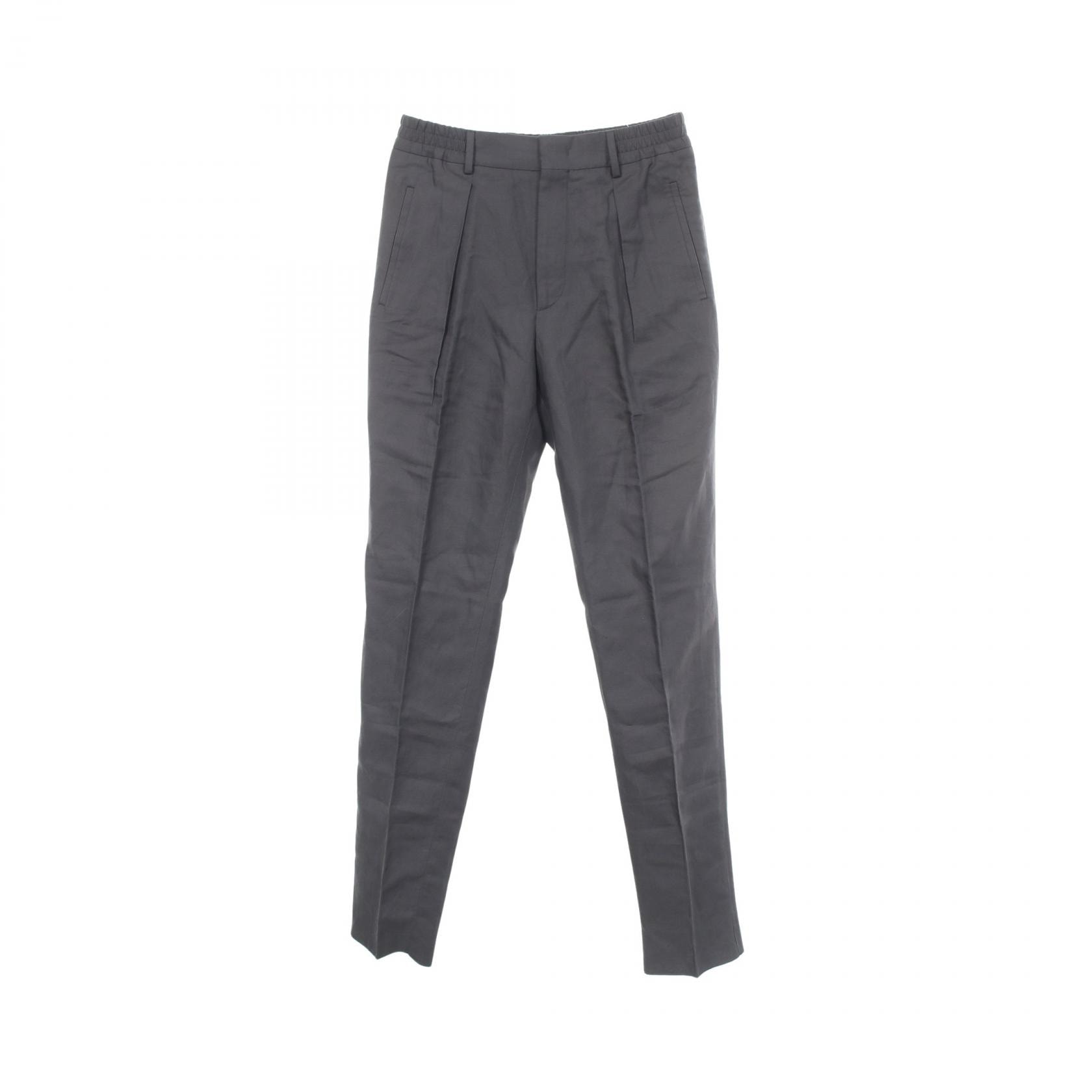 フェンディ FENDI パンツ 衣料品 ボトムス ファブリック リヨセル メンズ グレー系 FB0767 【中古】
