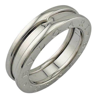 ブルガリ B-zero.1 ビーゼロワン 1バンド リング 指輪 10号 18金 K18ホワイトゴールド レディース BVLGARI 中古