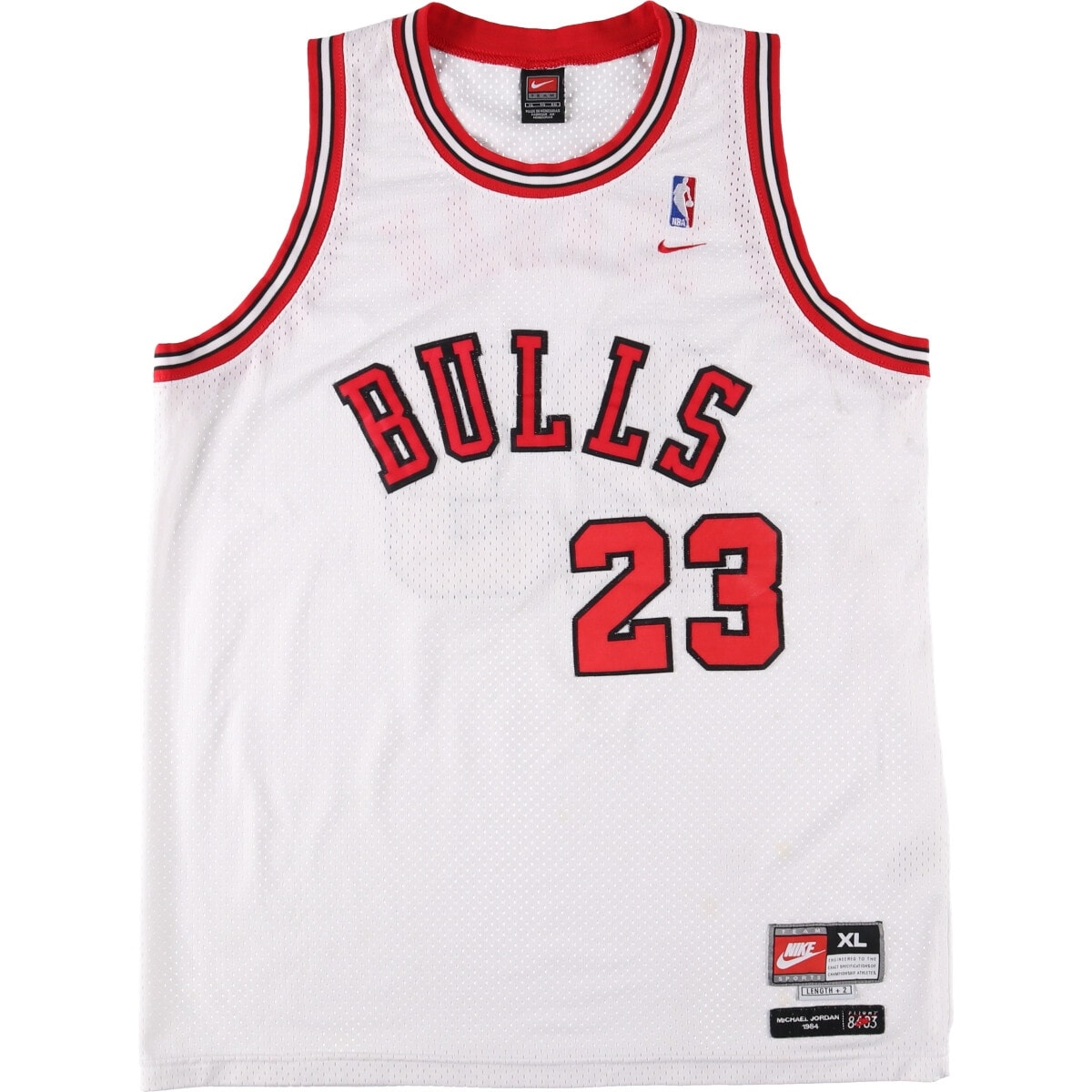 古着 00年代 ナイキ NIKE TEAM NBA CHICAGO BULLS シカゴ ブルズ メッシュタンクトップ ゲームシャツ メンズXL相当/eaa579100