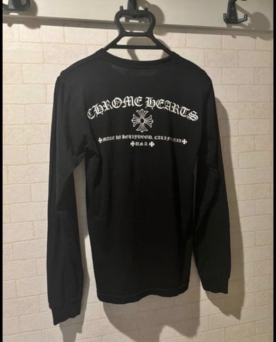 Chrome Hearts CH Cross Fuck You Back Print L/S T-Shirt "Black"