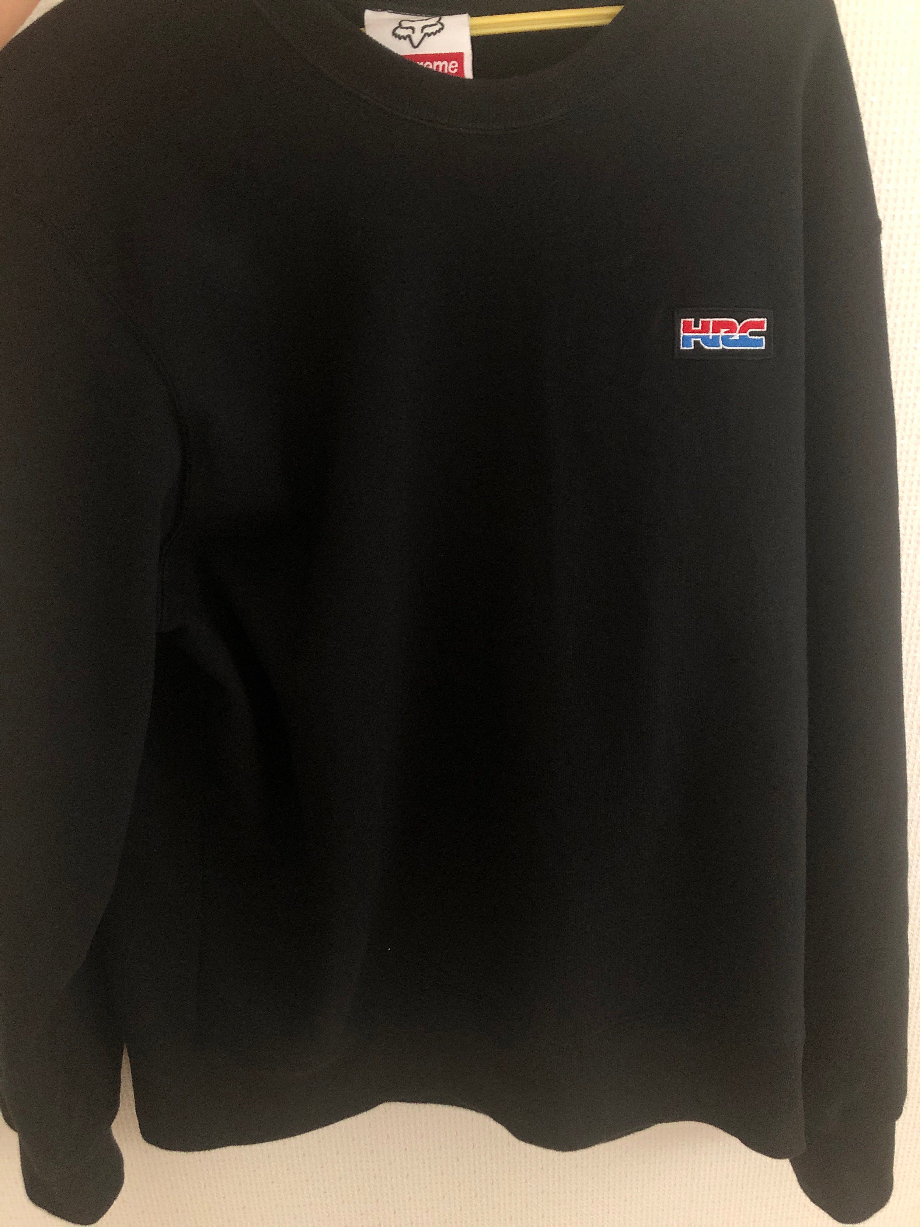 Supreme x Honda x Fox Racing Crewneck "Black"
