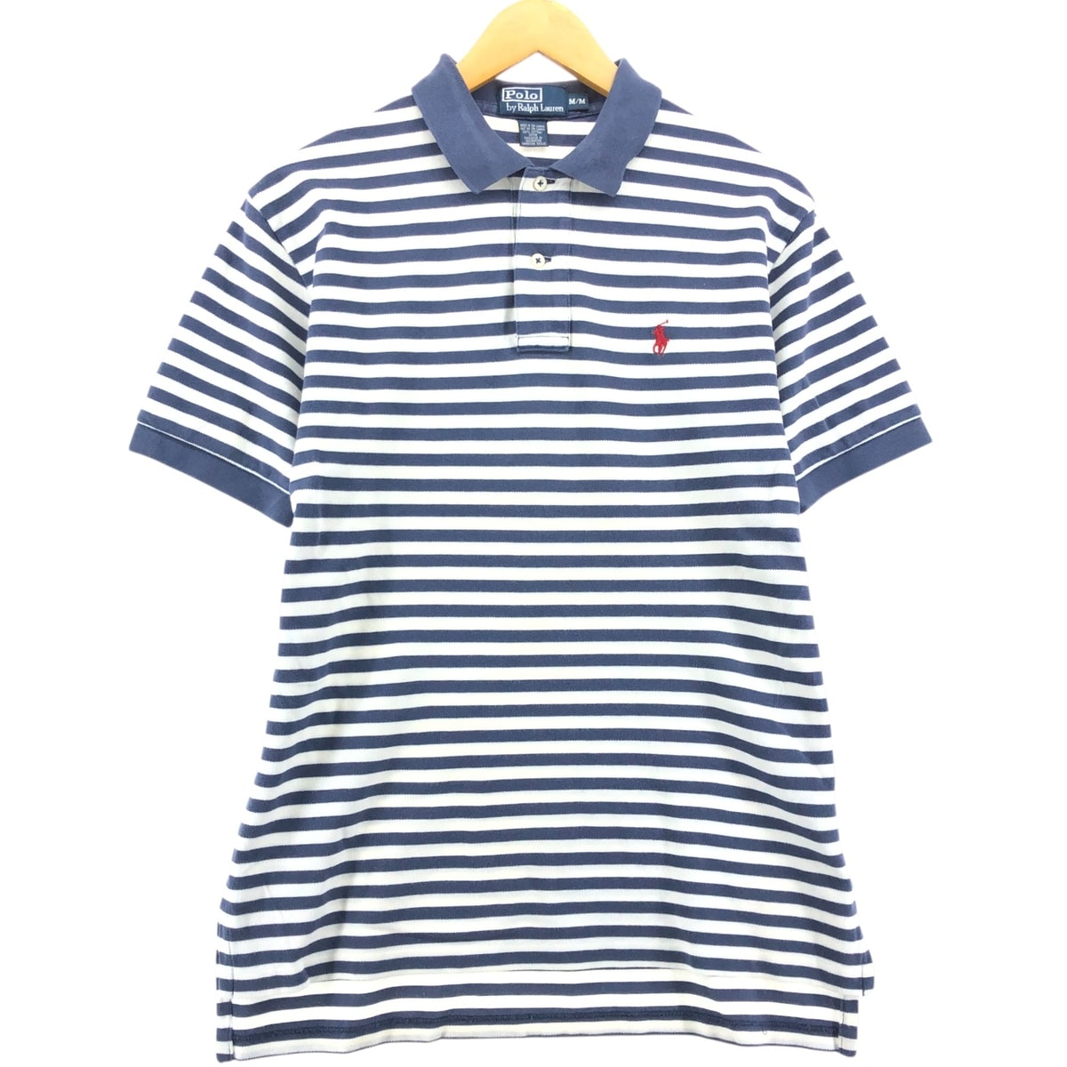 古着 ラルフローレン Ralph Lauren POLO by Ralph Lauren 半袖 ボーダー ポロシャツ メンズM相当/eaa548493