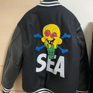 WIND AND SEA x HYSTERIC GLAMOUR Stadium Jumper "Black"