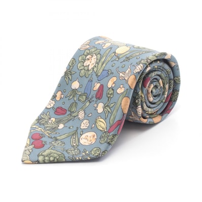 エルメス HERMES ネクタイ 衣料品 シルク シルク メンズ ブルー系 / マルチカラー 7460HA 【中古】