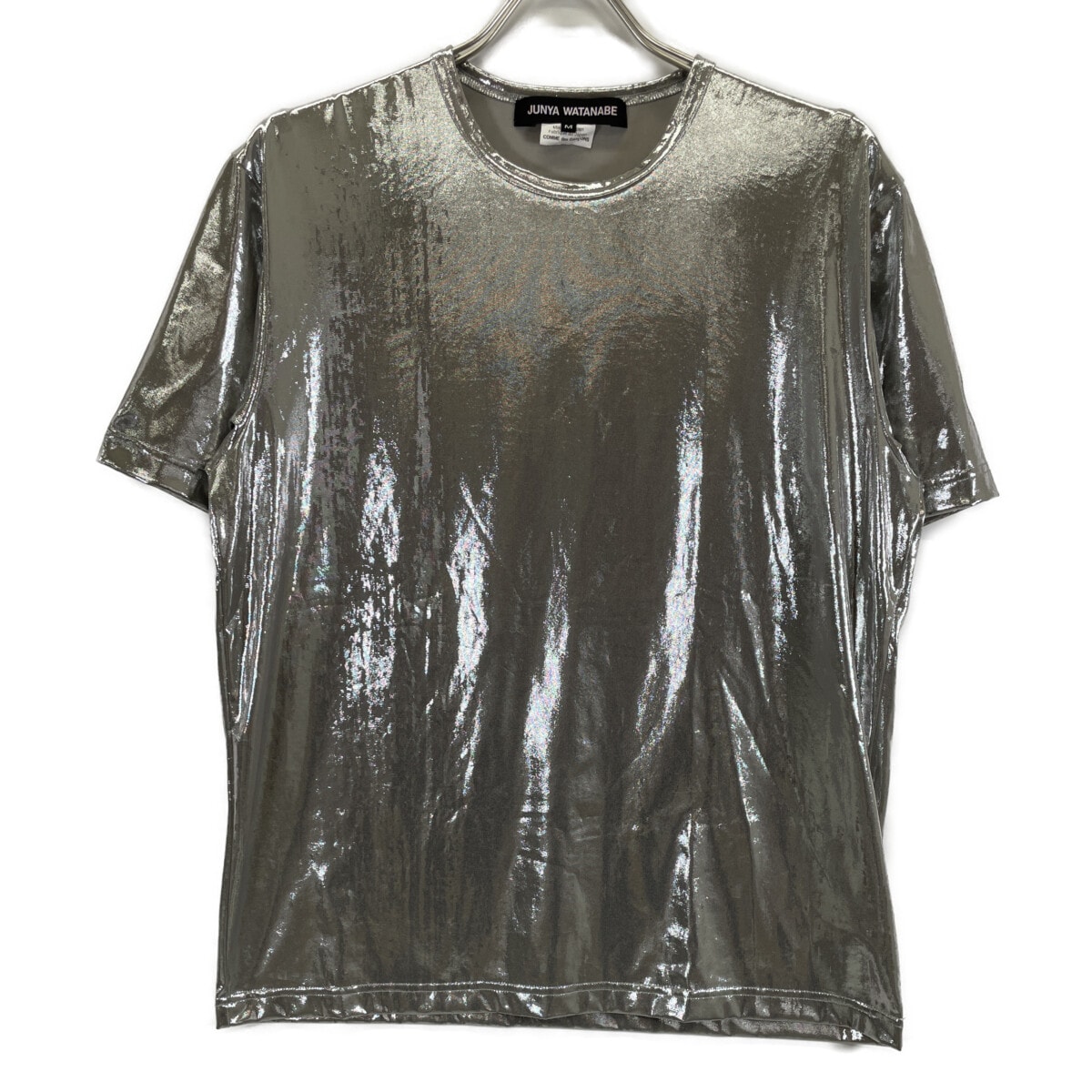 コムデギャルソンジュンヤワタナベ 25SS JO-T015 メタリック Tシャツ M