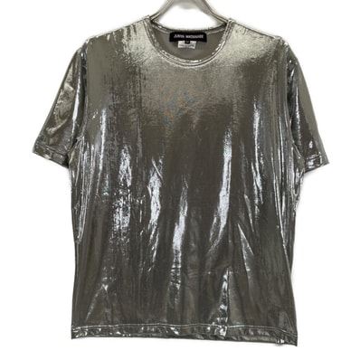 コムデギャルソンジュンヤワタナベ 25SS JO-T015 メタリック Tシャツ M