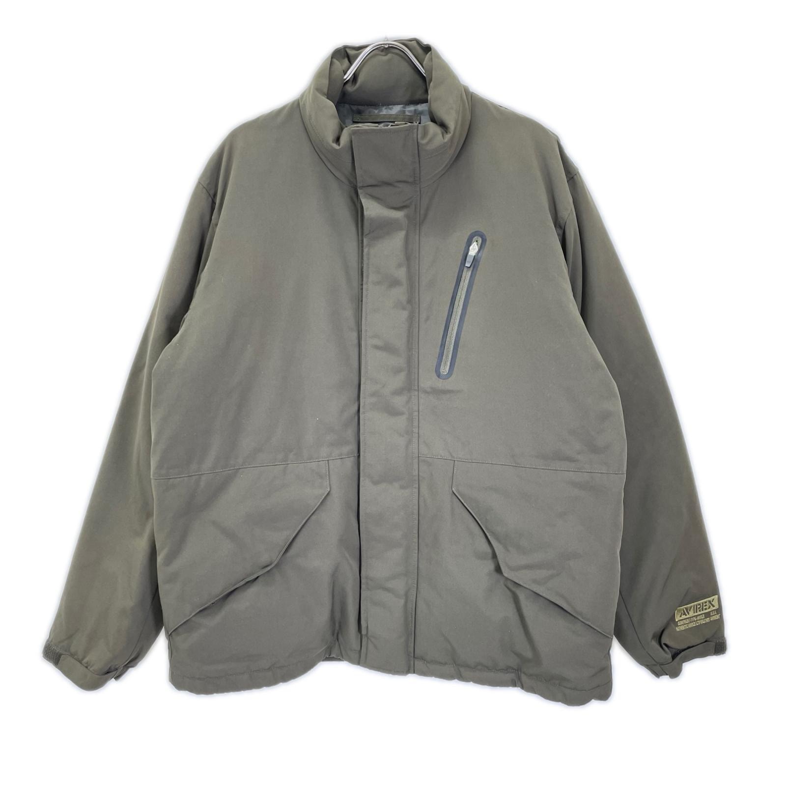 アヴィレックス 6182222 カーキ ナイロン パディングジャケット XL