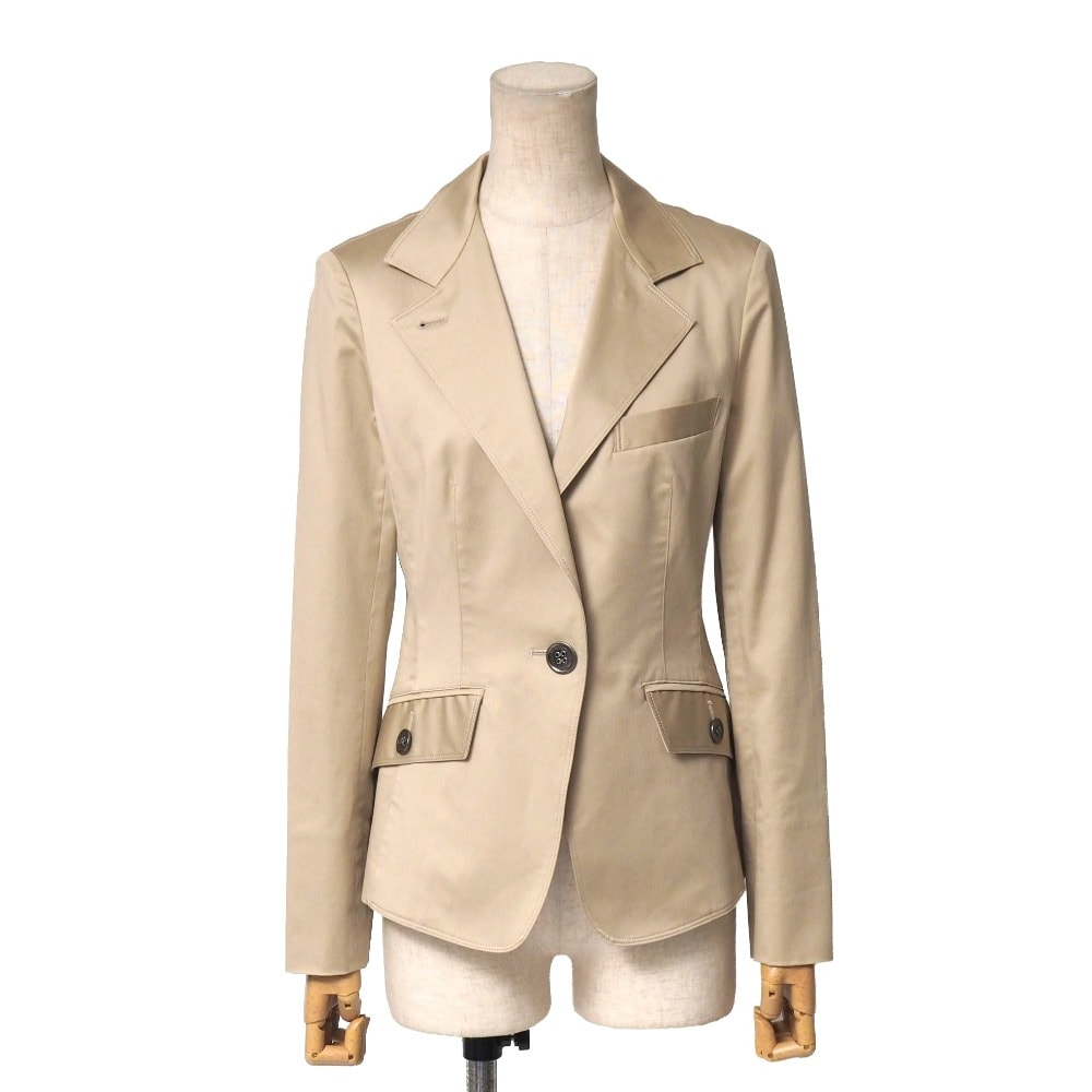 ■美品■BURBERRY バーバリー テーラードジャケット サイズ36 ブレザー シングルジャケット シャドーストライプ 1B ブランド古着【中古】20260120/RA7272