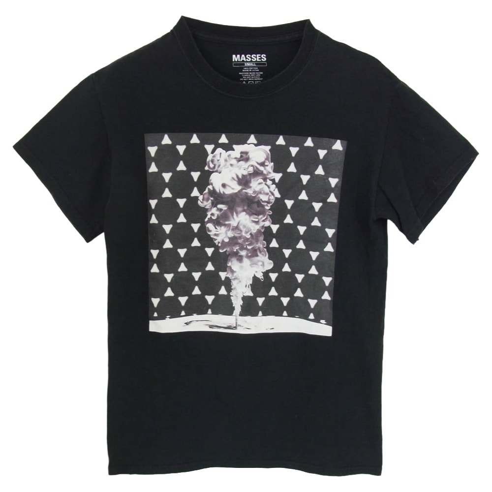 MASSES マシス Tシャツ プリント グラフィック 半袖 Tシャツ ブラック系 S【中古】