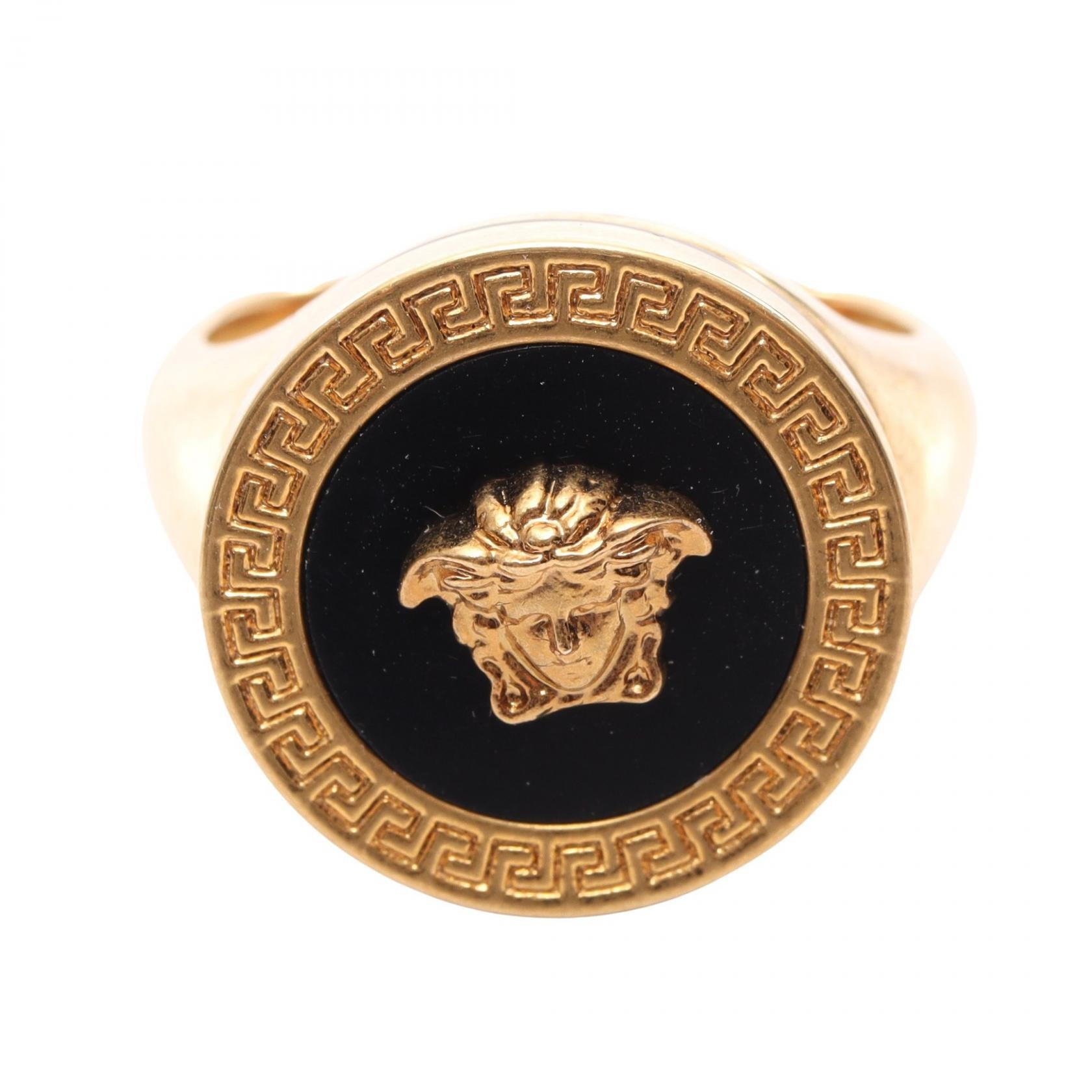 ヴェルサーチ VERSACE メデューサ リング・指輪 ジュエリー GP(ゴールドメッキ) メンズ レディース ゴールド系 【中古】