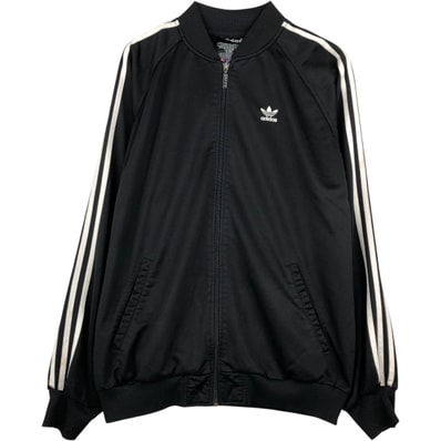 古着 80~90年代 アディダス adidas トレフォイルロゴ ジャージ トラックジャケット メンズL相当 ヴィンテージ/eaa654676