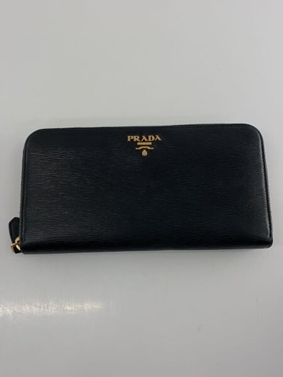 PRADA Saffiano Multicolor Zip-Around Long Wallet "Black/Pink"