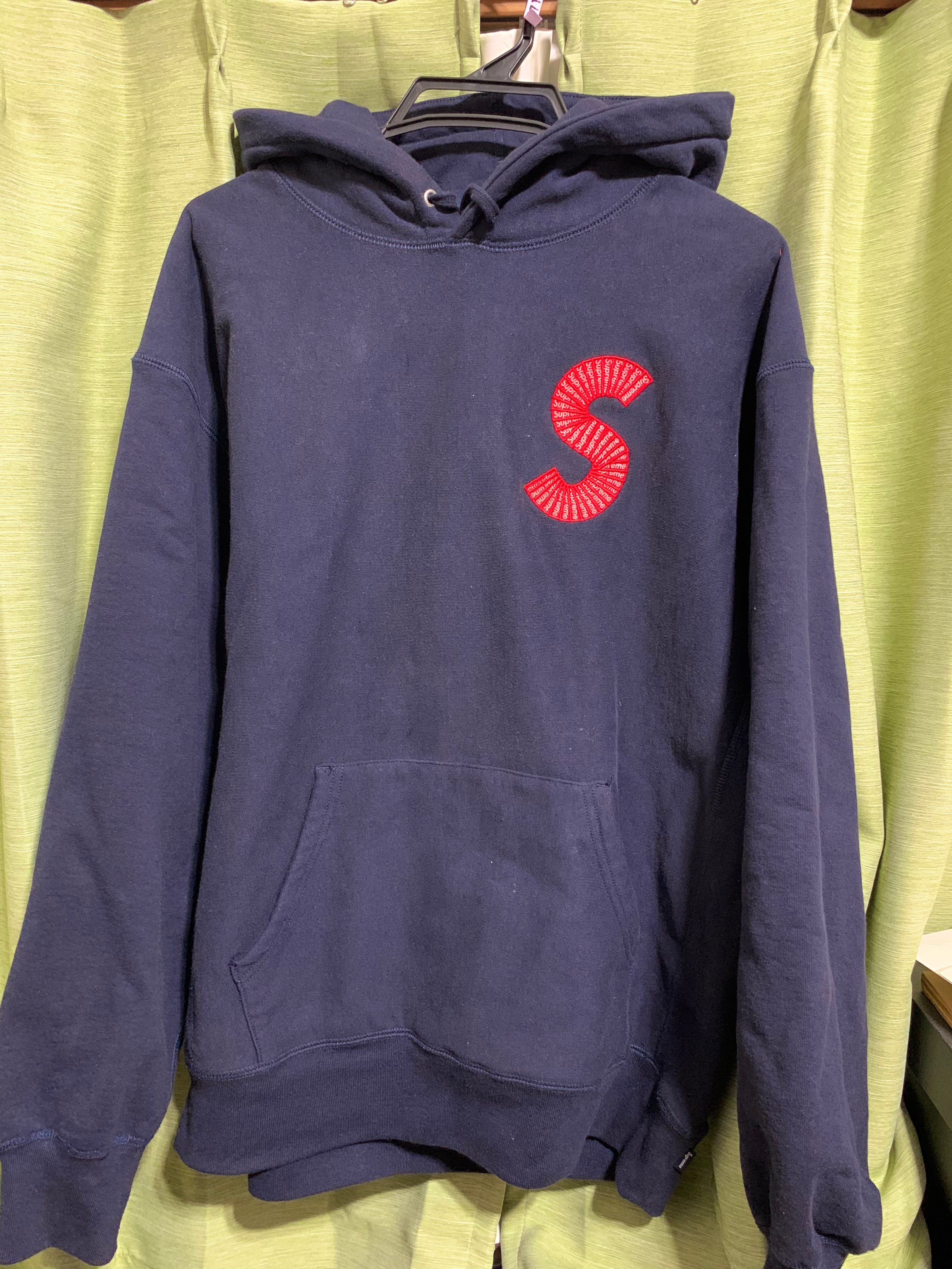 Supreme S Logo Hooded Sweatshirt "Navy" (20FW)