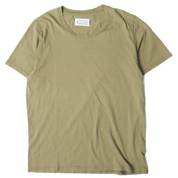 Maison Margiela 10 メゾンマルジェラ 16SS トルコ製 PACK TEE ソリッドクルーネックTシャツ S50GC0425 G22431 XL KHAKI 半袖 トップス g28024