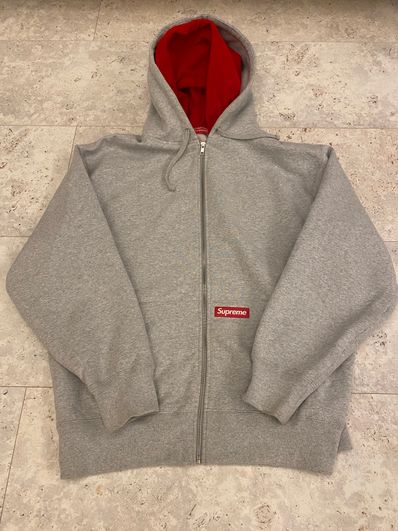 Supreme Double Hood Facemask Zip Up Hooded Sweatshirt "Heather Grey"