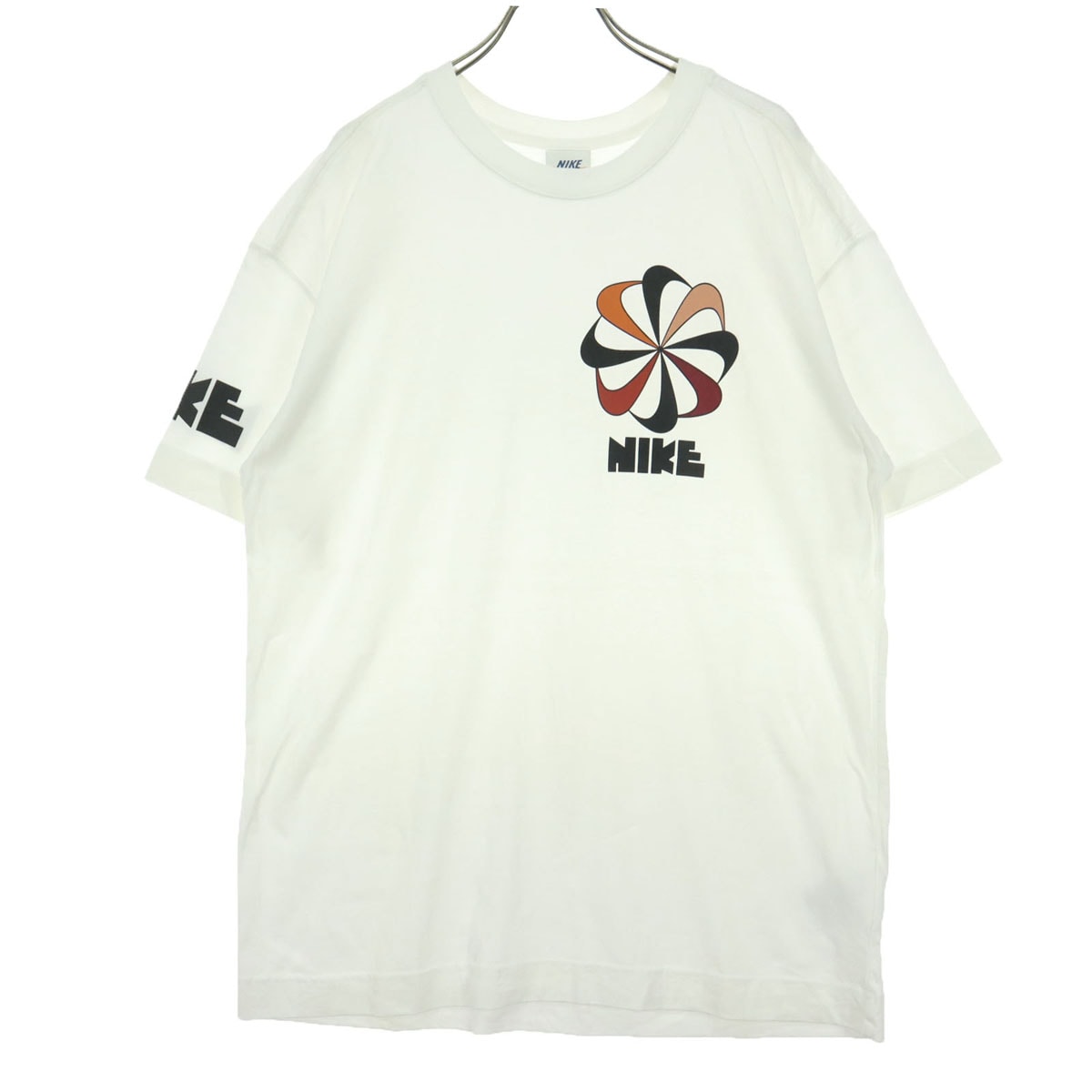 NIKE ナイキ 風車 半袖 Tシャツ L アイボリー