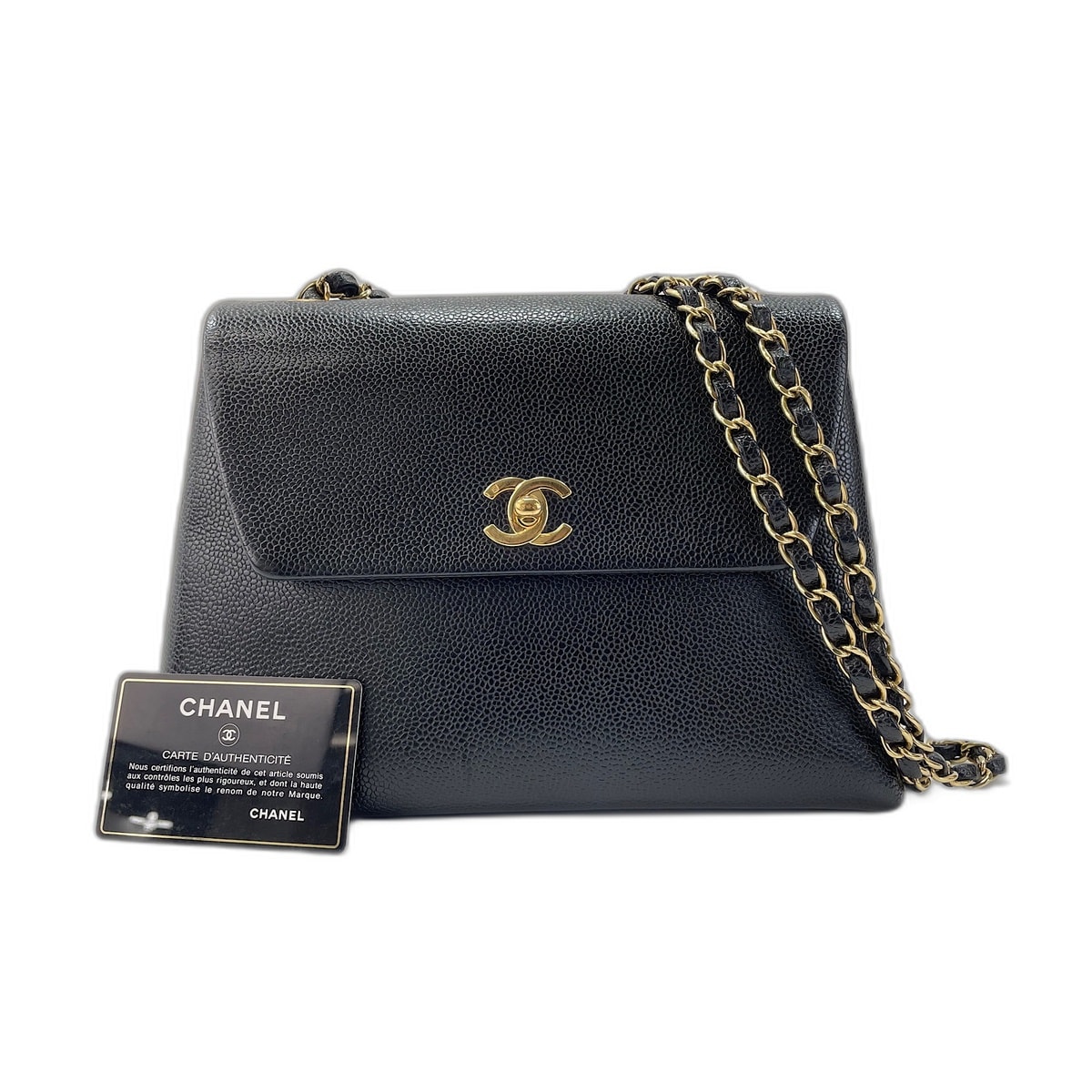 シャネル CHANEL トラペーズ ショルダーバッグ【中古】