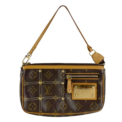 ルイ ヴィトン LOUIS VUITTON ハンドバッグ モノグラム リヴェット ポシェット アクセソワール/モノグラム リヴェット ブラウン レディース M40141【中古】 z9932