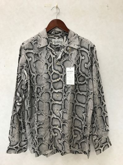WACKO MARIA PYTHON OPEN COLLAR SHIRT "Grey"