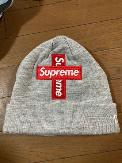 Supreme New Era® Cross Box Logo Beanie "Grey"
