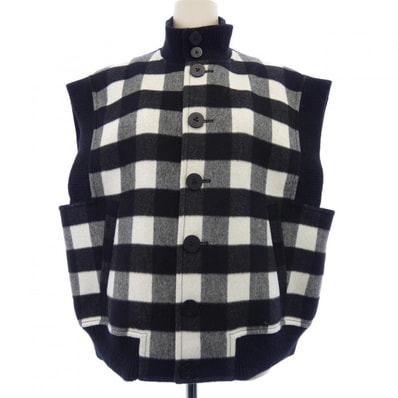 ルイヴィトン LOUIS VUITTON スリーブレス チェックボンバジャケット FTVE62B09 ベスト
