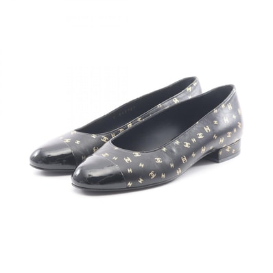シャネル CHANEL ココマーク パンプス 靴 レザー レディース ブラック系 【中古】