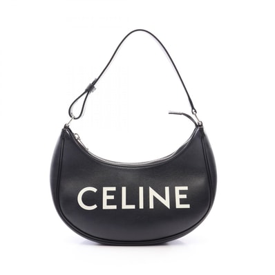 セリーヌ CELINE AVA アヴァ ミディアム ハンドバッグ バッグ レザー レディース ブラック系 【中古】