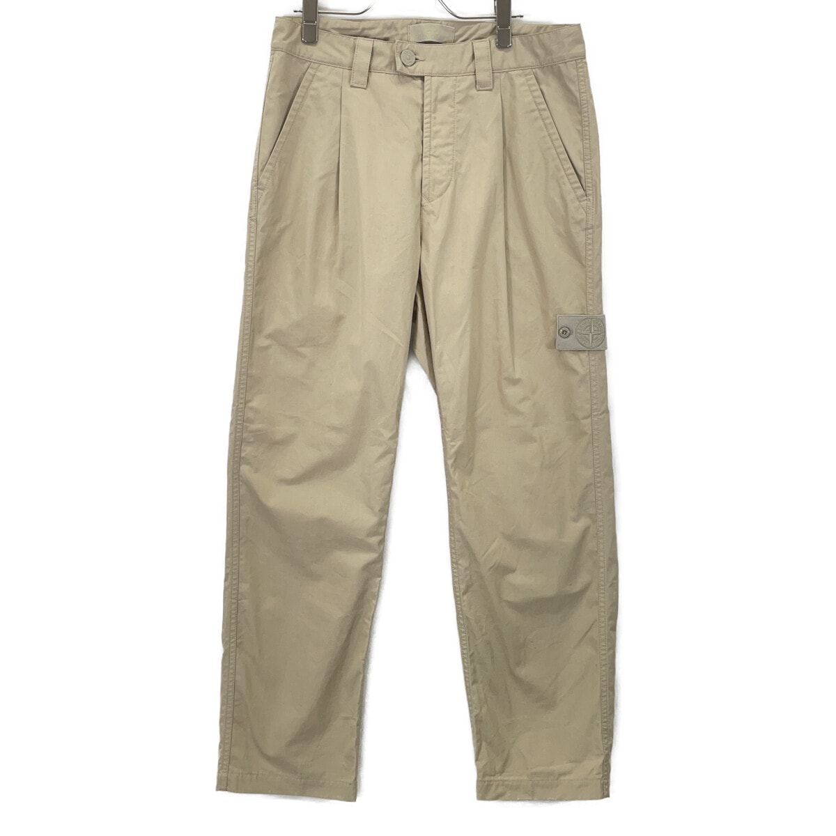 ストーンアイランド ベージュ コットンギャバジントラウザーズ W29 LO