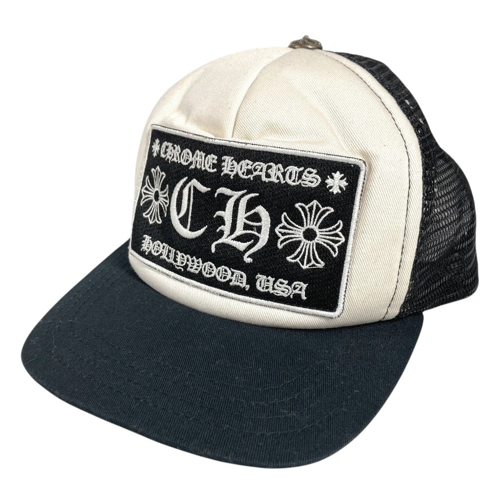 クロムハーツ CHROME HEARTS CHロゴ 帽子 キャップ帽 ベースボール メッシュ キャップ コットン ブラック