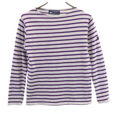 SAINT JAMES セントジェームス フランス製 長袖 ボートネック バスクシャツ XXS グレー系
