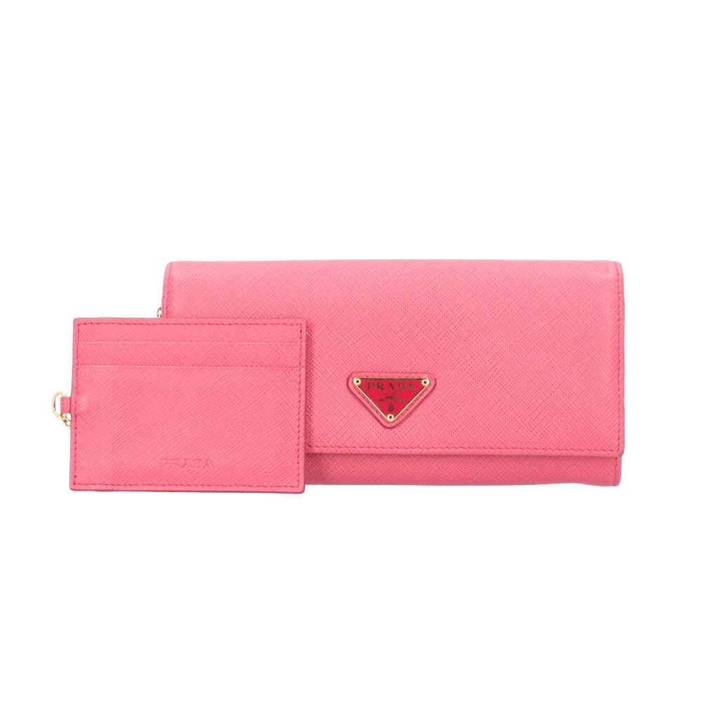 プラダ サフィアーノ 長財布 レザー 1MH132 レディース PRADA 中古