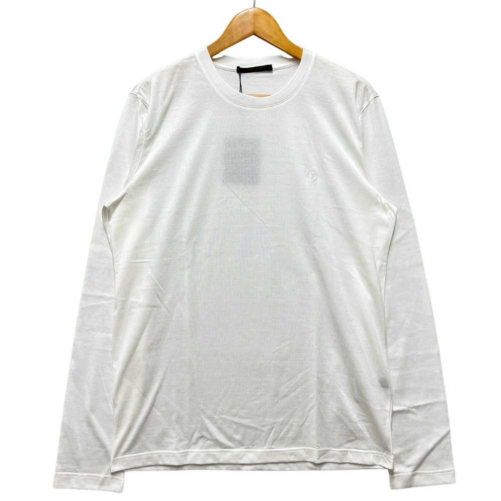 LOUIS VUITTON ルイ・ヴィトン RM172Q JC8 HAY53W サークルロゴ 刺繍 クラシック コットン ロング カットソー Tシャツ 55476