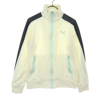 PUMA プーマ ワンポイントロゴ 長袖 トラックジャケット M ホワイト ジャージ