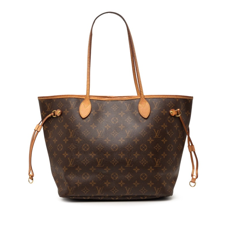 ルイ ヴィトン モノグラム ネヴァーフルMM トートバッグ ショルダーバッグ M40156 ブラウン PVC レザー レディース LOUIS VUITTON 【中古】