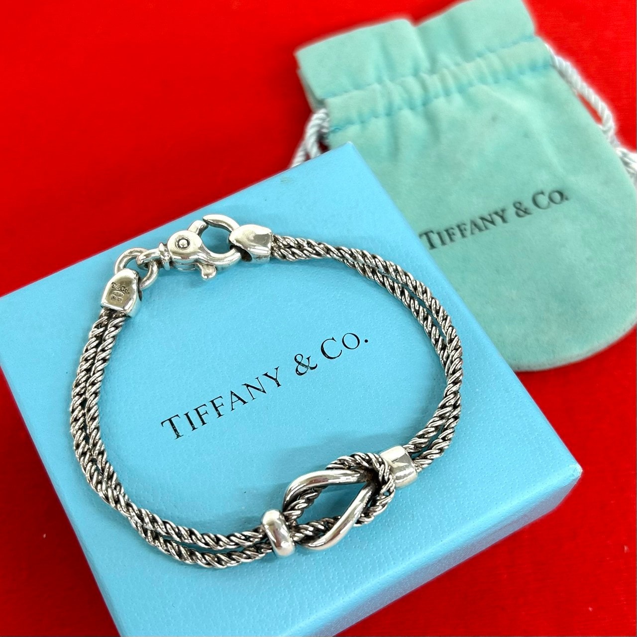B (目立った傷や汚れなし)】TIFFANY&Co. ティファニー ダブルロープ