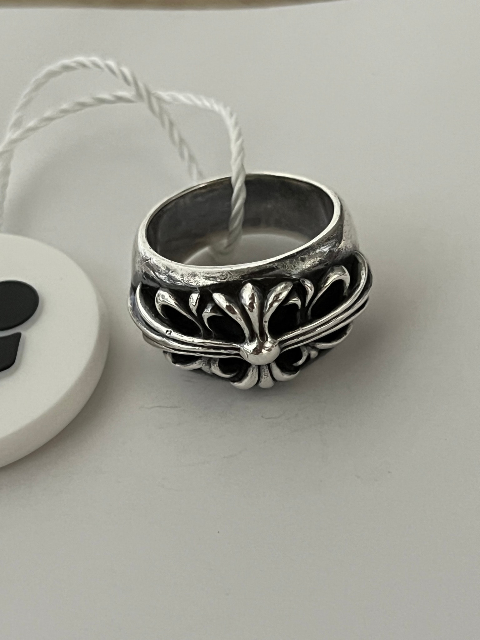 Chrome Hearts Floral Cross Ring "Silver"