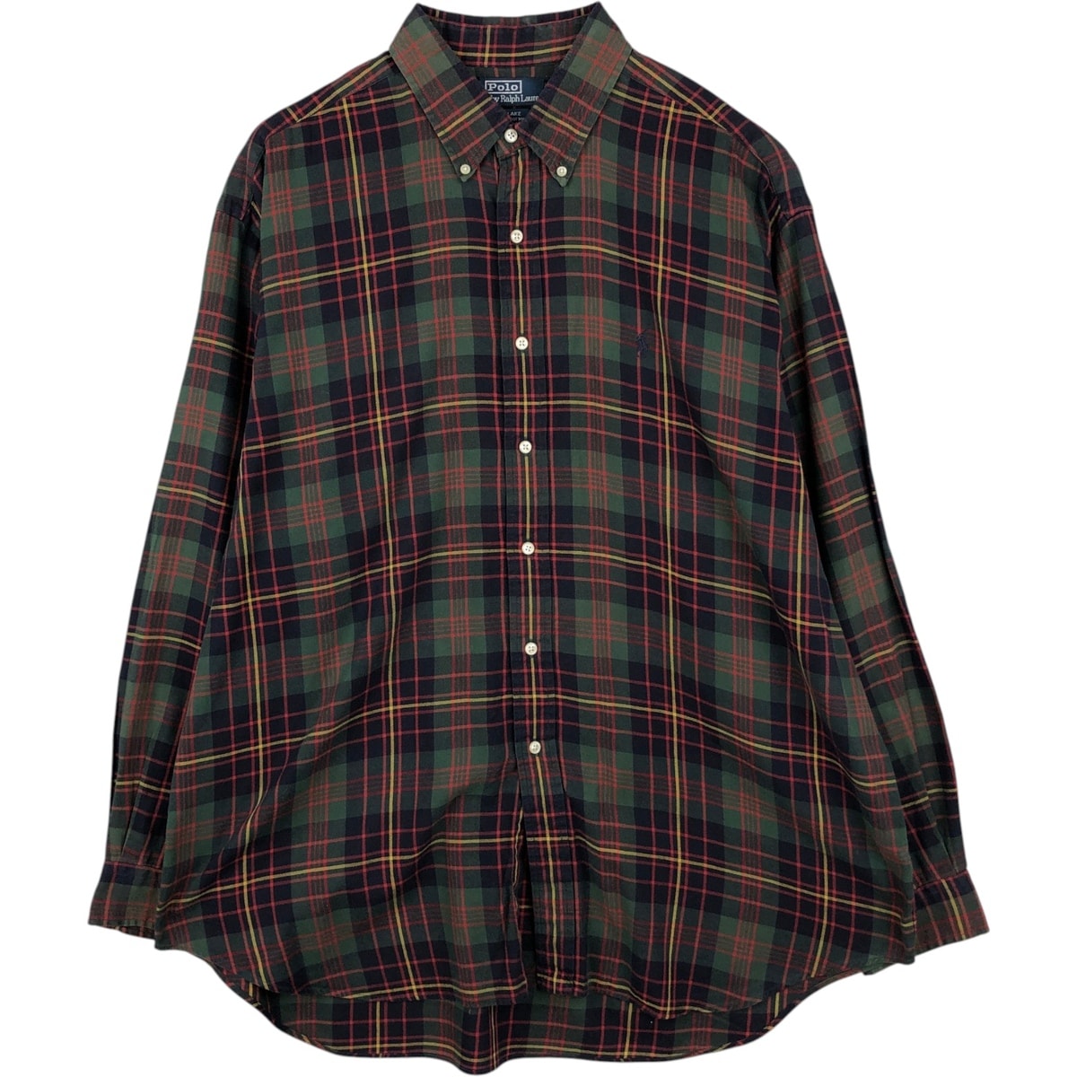 古着 ラルフローレン Ralph Lauren POLO by Ralph Lauren BLAKE 長袖 ボタンダウンチェックシャツ メンズXL相当/eaa634849
