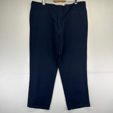 古着 ディッキーズ Dickies パンツ 874 FLEX ワークパンツ ワンポイントロゴ 大きいサイズ W44×L32 ネイビー系 メンズ