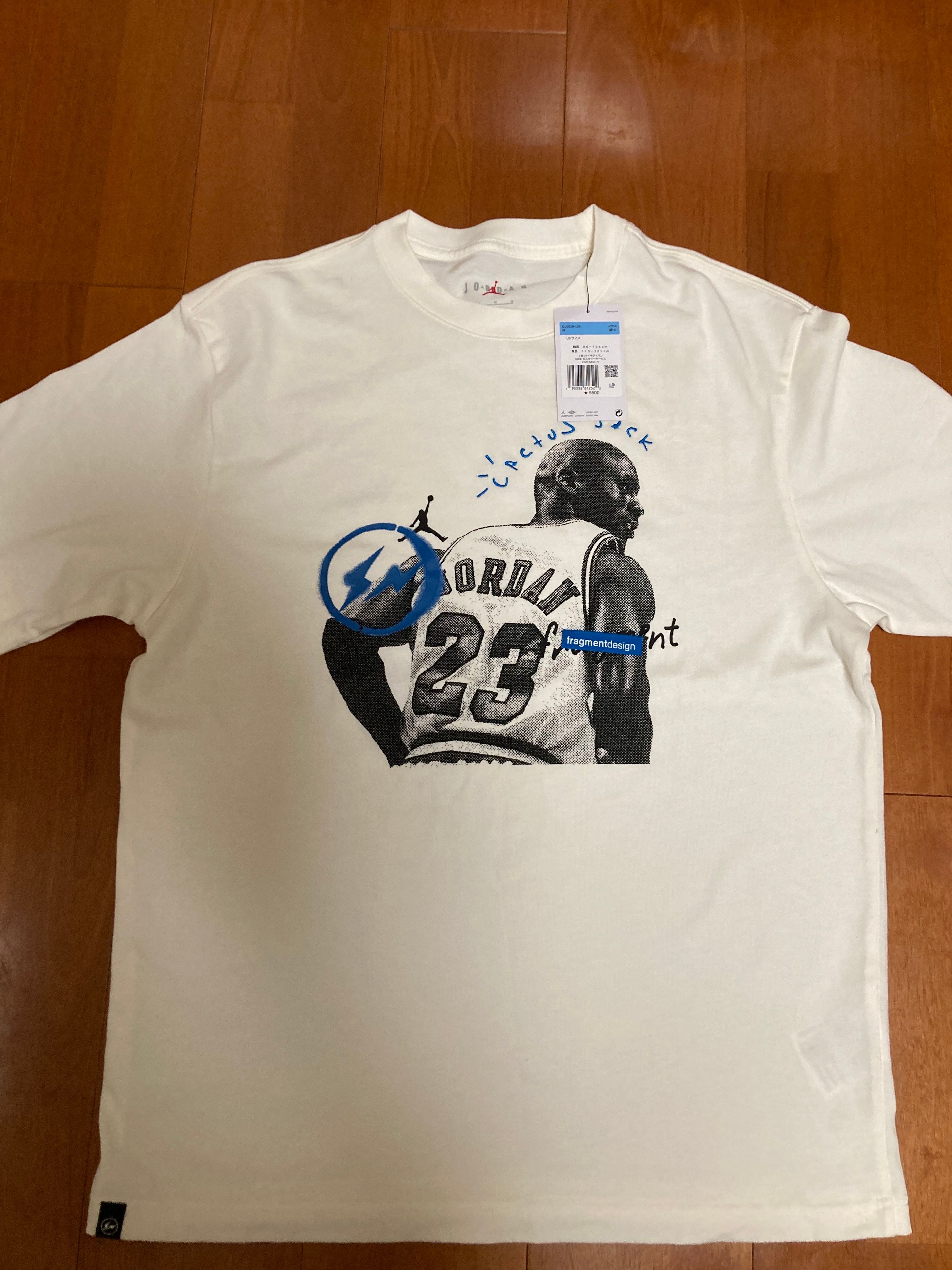 Air Jordan Travis Scott  Fragment Tee "White"