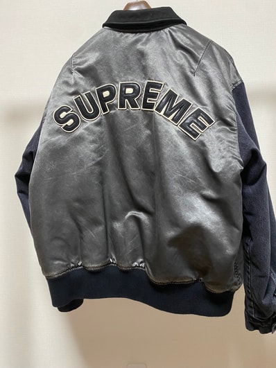 Supreme Denim Sleeve Ma-1 "Black"